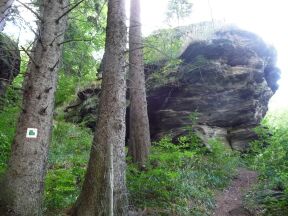 Zcenina hradu Rabentejn (Rabenstein)