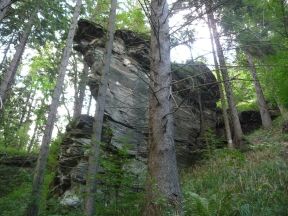 Zcenina hradu Rabentejn (Rabenstein)