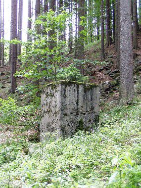 Dělostřelecký podstavec - Bělá pod Pradědem, Domašov