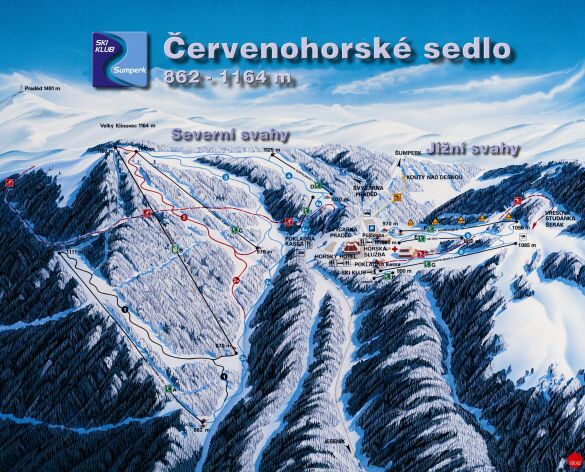 Ski arel ervenohorsk sedlo