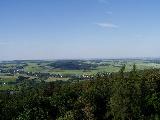 Rozhledna na Ježníku - výhled z rozhledny