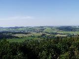 Rozhledna na Ježníku - výhled z rozhledny