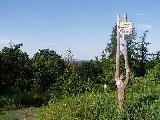 Rozhledna na Ježníku - turistický rozcestník