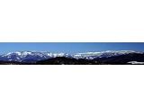 Panorama hřebene Jeseníků od Šumperka