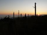 Západ slunce nad Červenohorským sedlem
