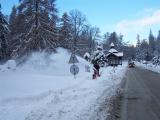 Lázně Karlova Studánka v zimě