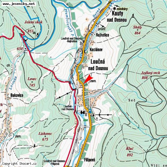 Mapa umístění