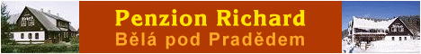 Ubytov�n� Jesen�ky - Penzion Richard - B�l� pod Prad�dem